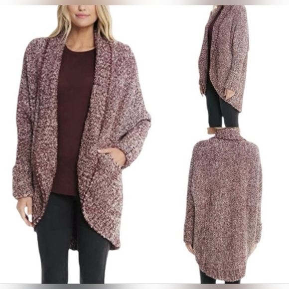 Barefoot Dreams Sweaters - Barefoot dreams cozychic cocoon open cardigan sweater pockets pink sm/med